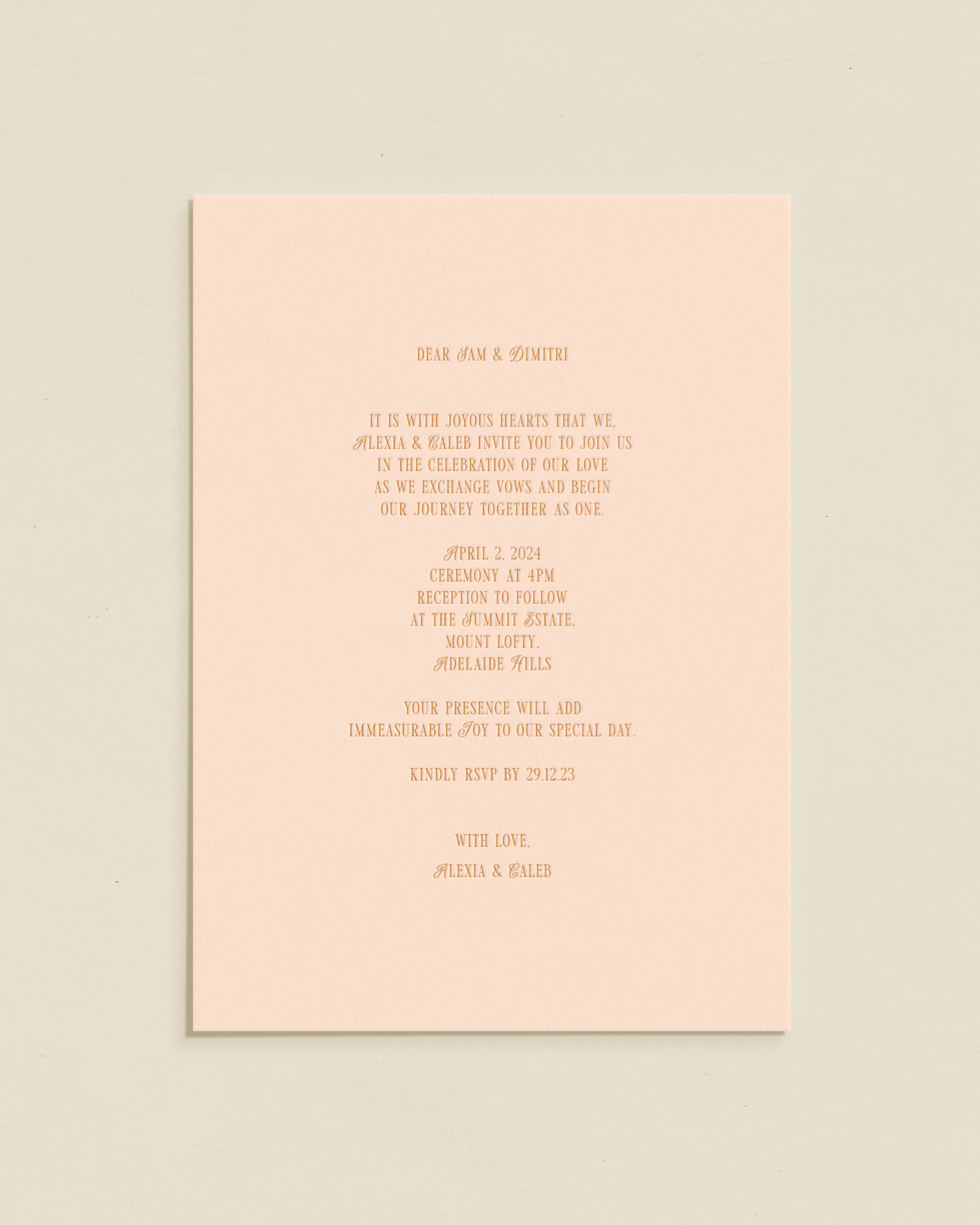 Anastasia Invitation