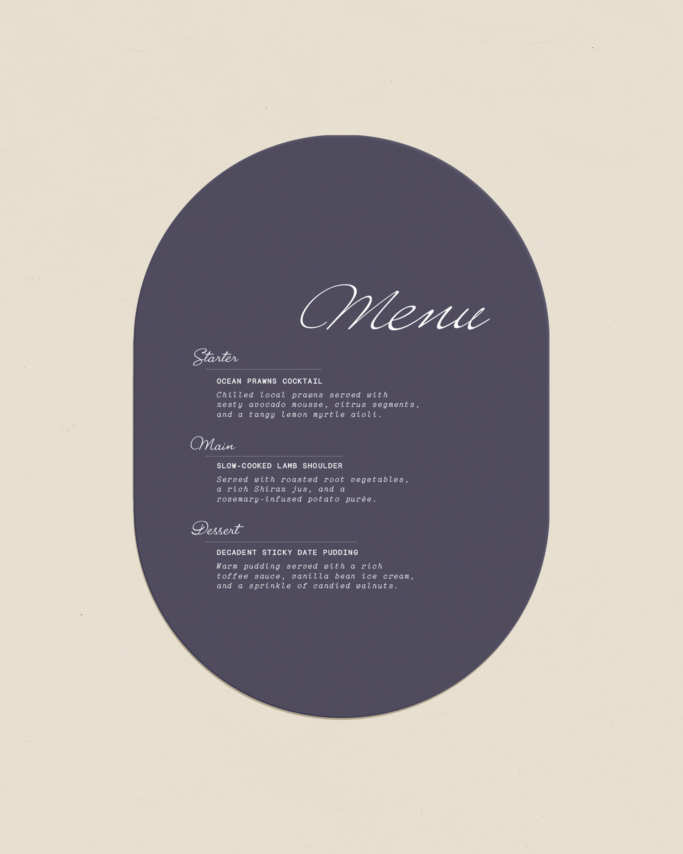 Lana Menu